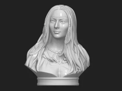 Native American Female Bust Statue 220919 3D print model