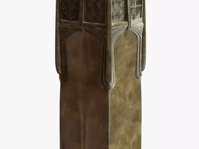 gustav gurschner metal vase 3D model