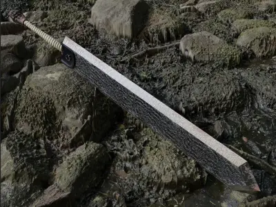 BERSERK DRAGONSLAYER Low-poly 3D model