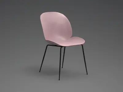 Kempton Dining Chair pantone Low-poly 3D model