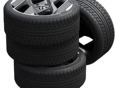 Peugeot wheels 3D model