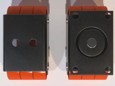 Sixer Wheel Caster 3D model