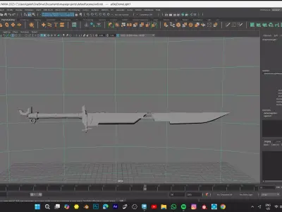 SWORD MODEL GAME READY ASSET Low-poly 3D model