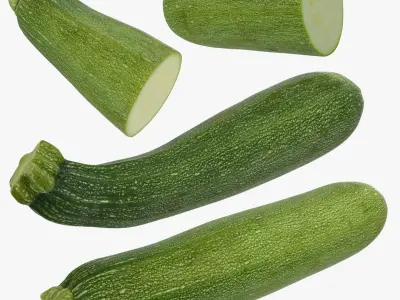 Zucchini Set 02 3D model
