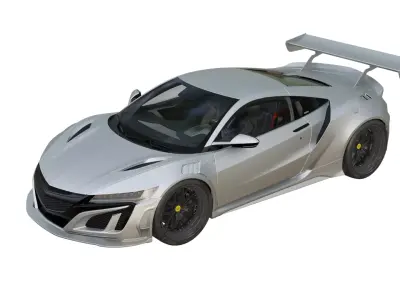 Acura NSX widebody Low-poly 3D model