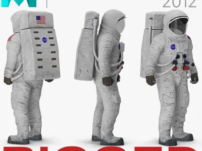 A7L Spacesuit Rigged for Maya 3D model