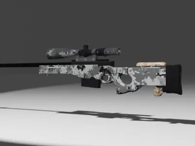 Sniper gun 3D model