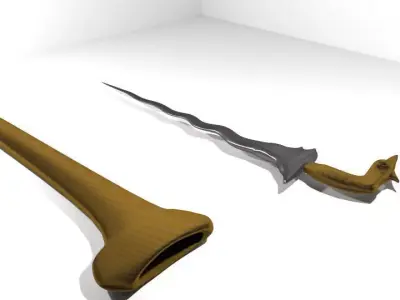 Keris Jawa 3D model