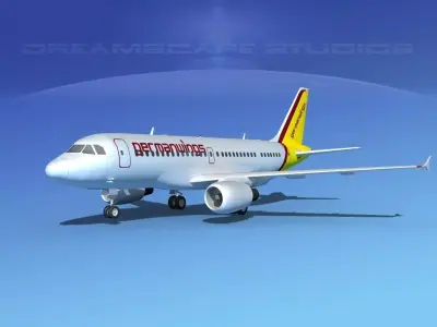 Airbus A319 Germanwings 3D model