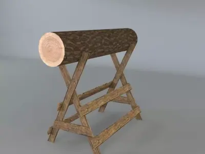 Log Holder 3D model