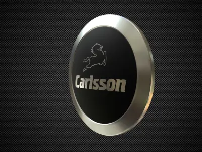 carlsson logo 3D model