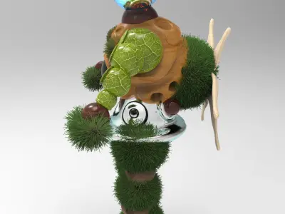 CYBORG TREE 3D MODEL 3D model