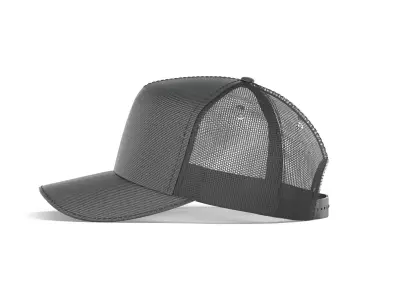 Black Trucker Hat - sport mesh baseball cap 3D model purchase