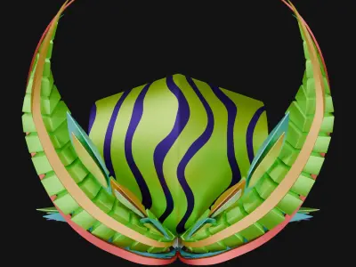 Abstract Owl 3D model instaletion 3D model