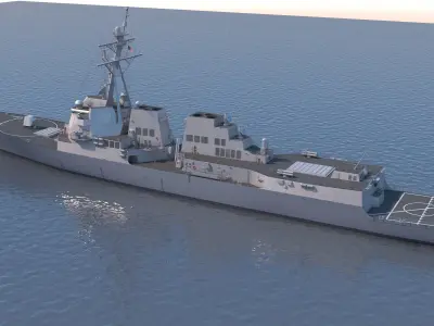 US Navy Arleigh Burke 3D model
