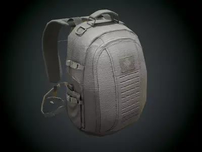 Low Poly Tactical Back Pack Game Asset Low-poly 3D model
