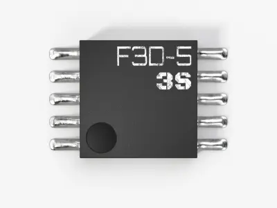 Small Chip with 2K PBR Textures 3D model