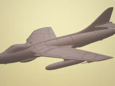 HAWKER HUNTER F6 1-72 SCALE HIGHLY DETAILED MODEL 3D print model