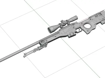 Sparkles Number 1 AWP Dragon Lore 00001111 3D model