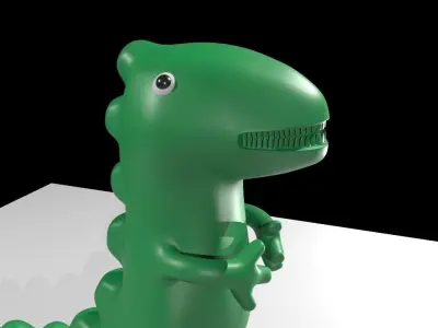 Cartoon Dragon low poly Low-poly 3D model