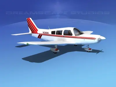 Piper PA-28 V16 3D model
