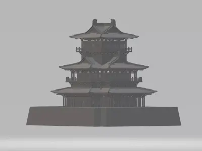 Tengwang Pavilion 3D print model