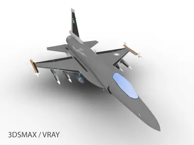 JF-17 XIAO LONG Low-poly 3D model