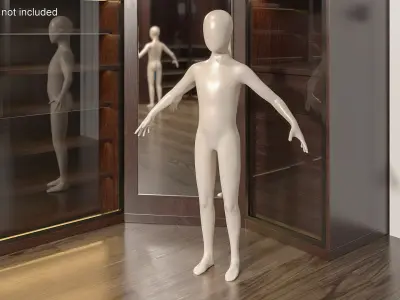 Mannequin Child 3D model