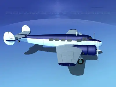 Lockheed L10 Electra Private 5 3D model