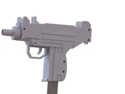 micro uzi spring Free 3D model