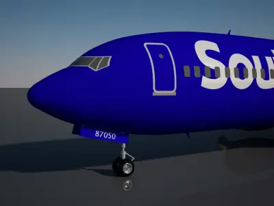 Southwest 737 MAX - 9 3D model