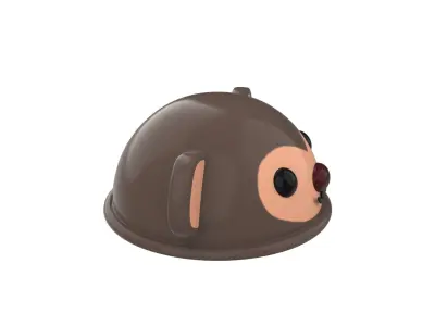 Monkey Hat Cute Low-poly 3D model