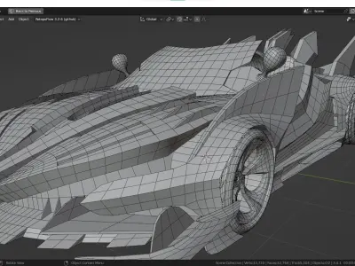 fantasy car Free low-poly 3D model