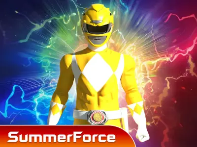 Yellow Ranger - Mighty Morphin Power Ranger 3D model