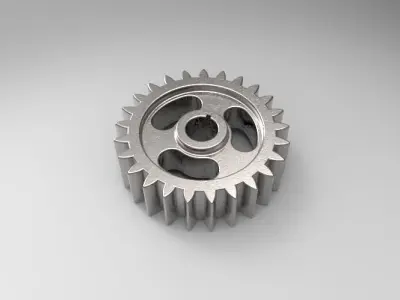 Gears gear Low-poly 3D model