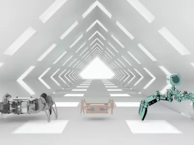 Spider bionic robot 3D model