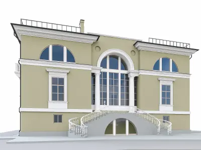 Residential Building 01  Low-poly 3D model