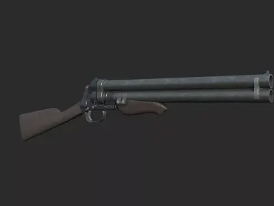 Doomsday wasteland style weapon shotgun 3D model