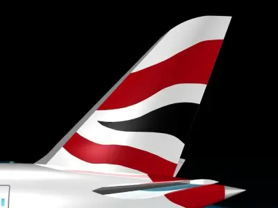 British Airways 787-9 3D model