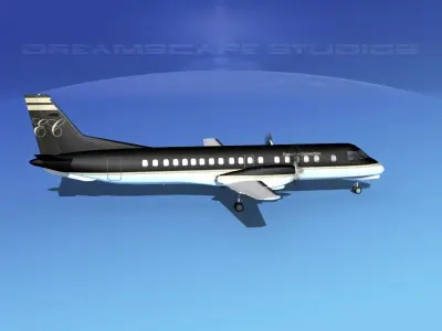 SAAB 2000 Executive Connection 3D model