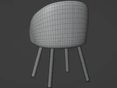 Modern Chair 3D model 5