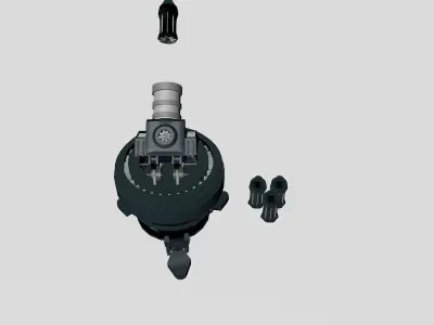 rocket tower 3d model 3D model