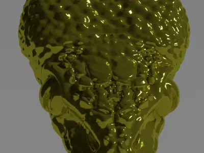 snake head pendant 3D print model