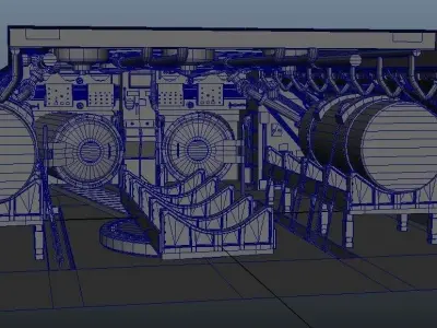 Submarine Interior 3D model
