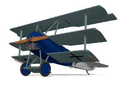Fokker Dr I 3D model