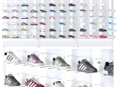 Sports shoe store 2 3D model