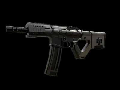 CQR Rifle Gun  Low-poly 3D model