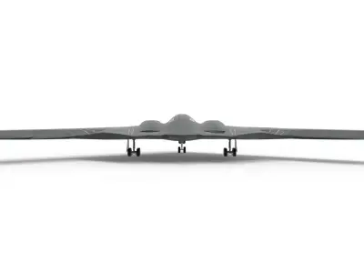 B2 Stealth Bomber Northrop Grumman Military Aircraft Plane 3D model