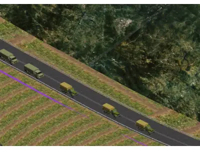 off-road truck Low-poly 3D model