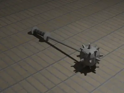 Polygonal melee weapons pack Low-poly 3D model